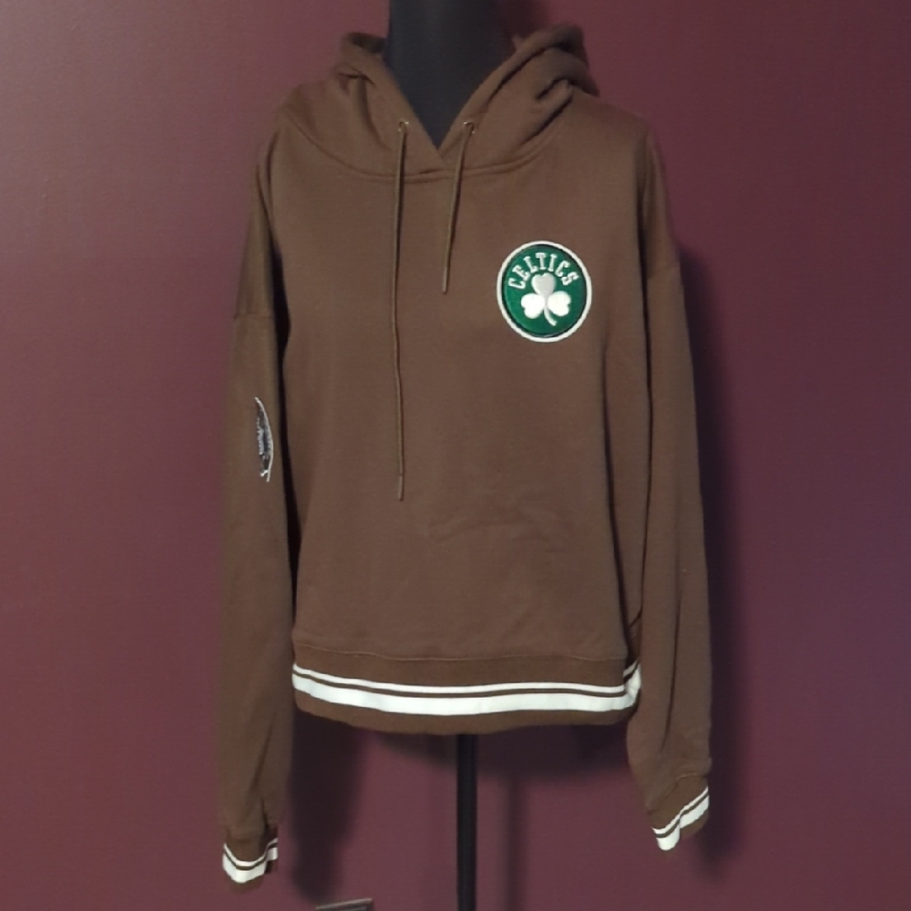 NBA Celtics Brown Hoodie with Logo